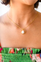 Center of the World Pearl Pendant Necklace