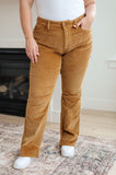 Cordelia Bootcut Corduroy Pants in Camel