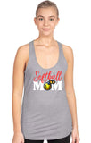 Softball Mom Fitted RacerBack Tank