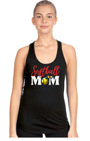 Softball Mom Fitted RacerBack Tank