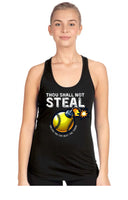 Thou Shall Not Steal Fitted RacerBack Tank