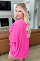 Feels Like Me Dolman Sleeve Top in Hot Pink