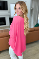 Feels Like Me Dolman Sleeve Top in Bubble Gum Pink