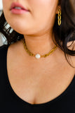 Ocean's Gold Shell Pendant Necklace