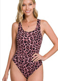 Leopard  Racerback Bodysuit