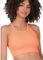 Cropped Cami - Neon Coral